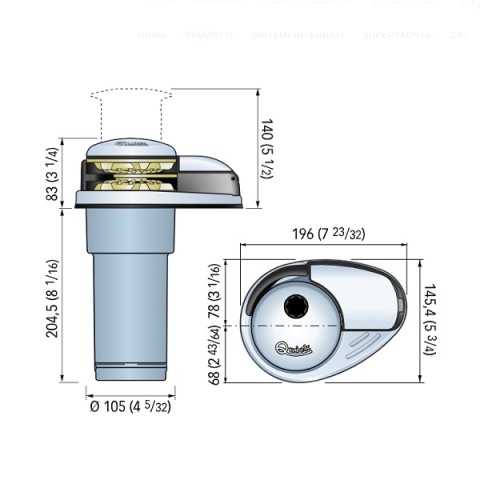 VERRICELLO QUICK DP2E 800W MM.6 C/CAMPANA